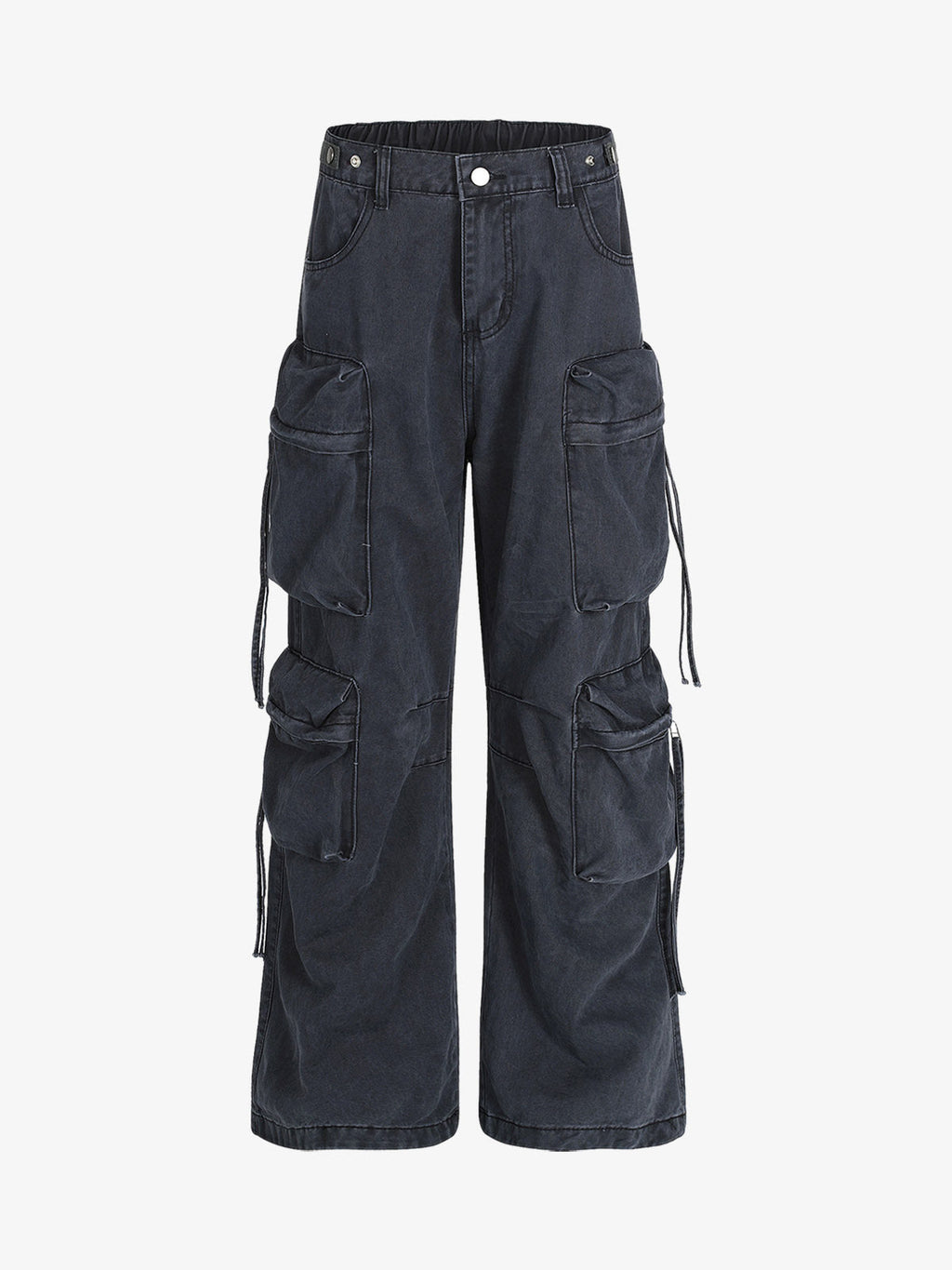 Men’s Cargo Pants with Multi-Pocket Design and Adjustable Side Ties – Casual and Outdoor Wear for Spring, Summer, Fall