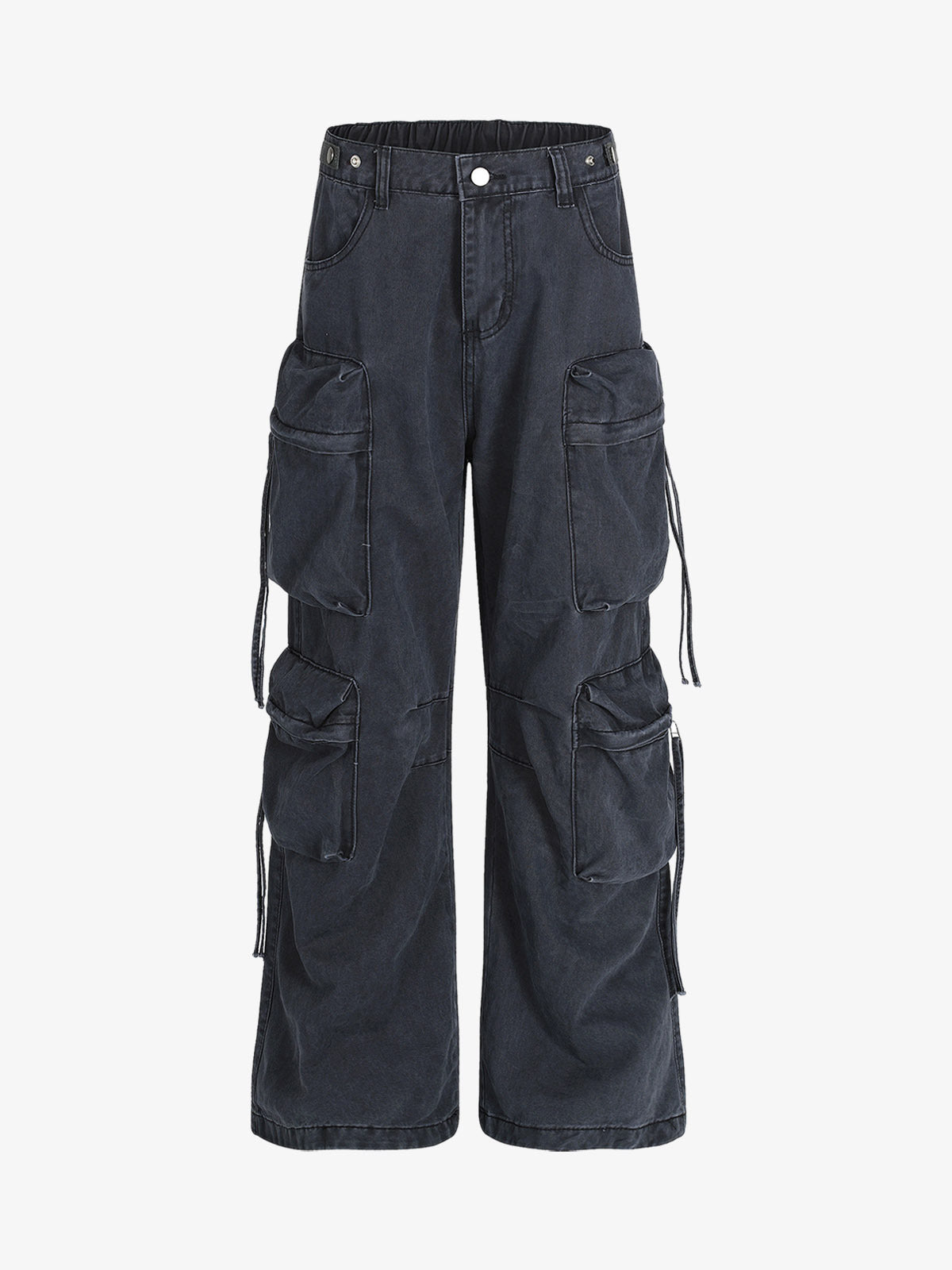 Men’s Cargo Pants with Multi-Pocket Design and Adjustable Side Ties – Casual and Outdoor Wear for Spring, Summer, Fall