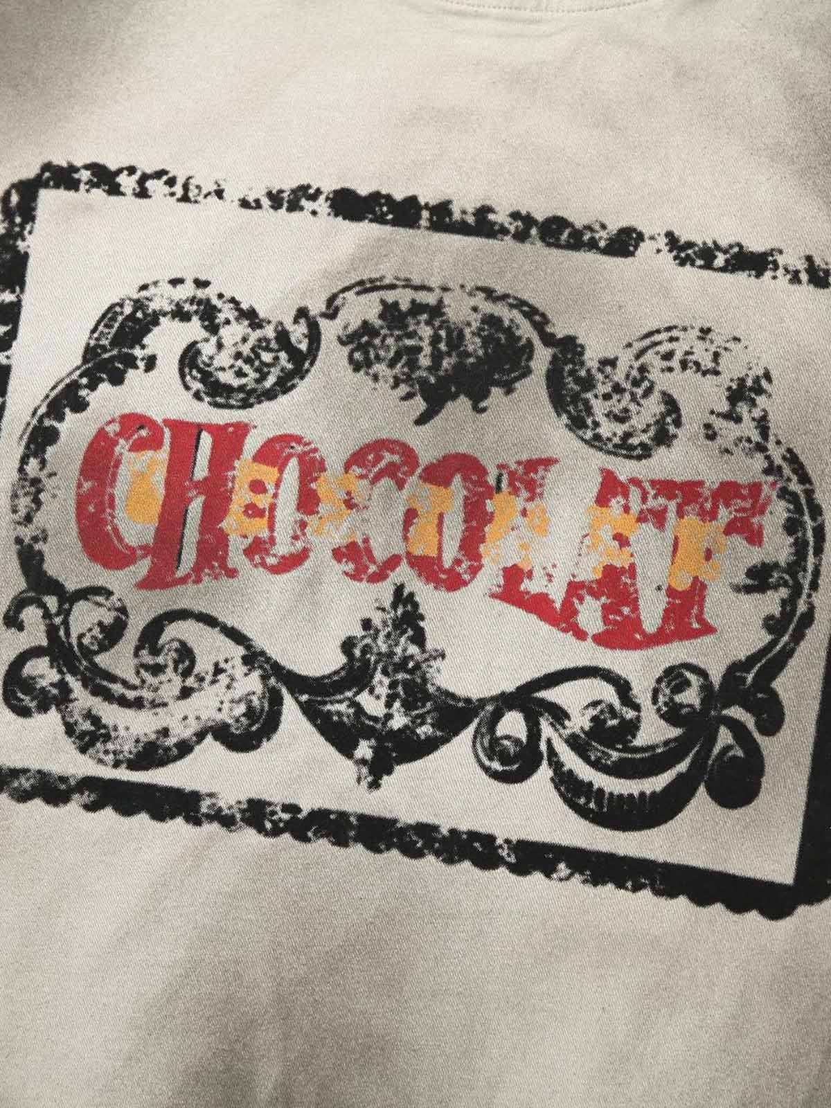 PrimeMasc Vintage "CHOCOLAT" Graphic Sleeveless Sweatshirt – Casual Cotton Blend Tee for Spring and Summer