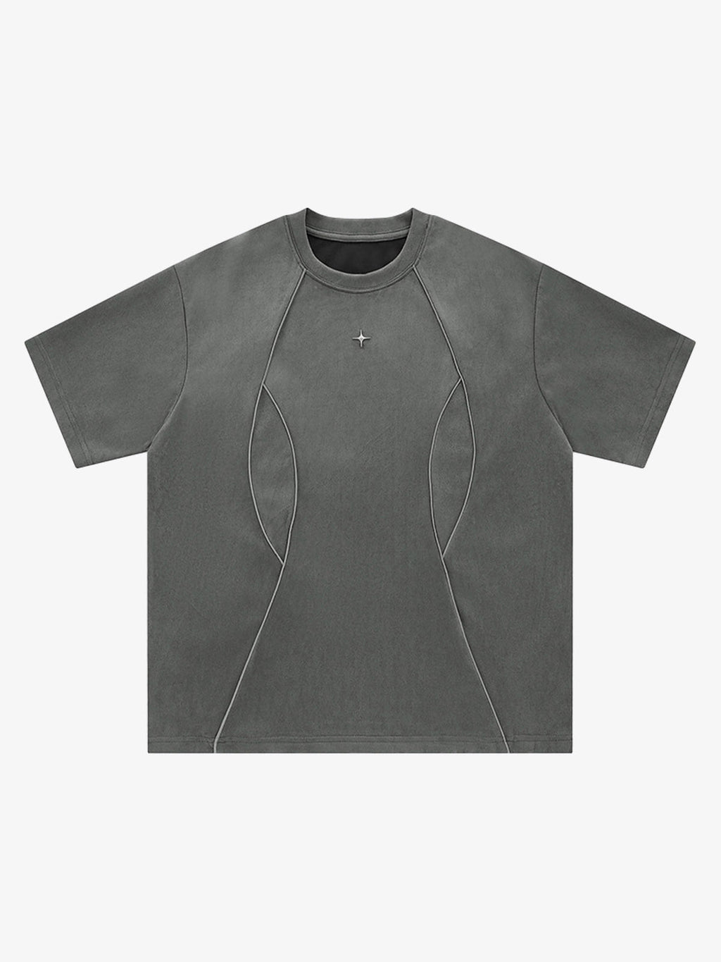 PrimeMasc Oversized T-Shirt with Unique Stitching Design – Casual Streetwear Tee for Men