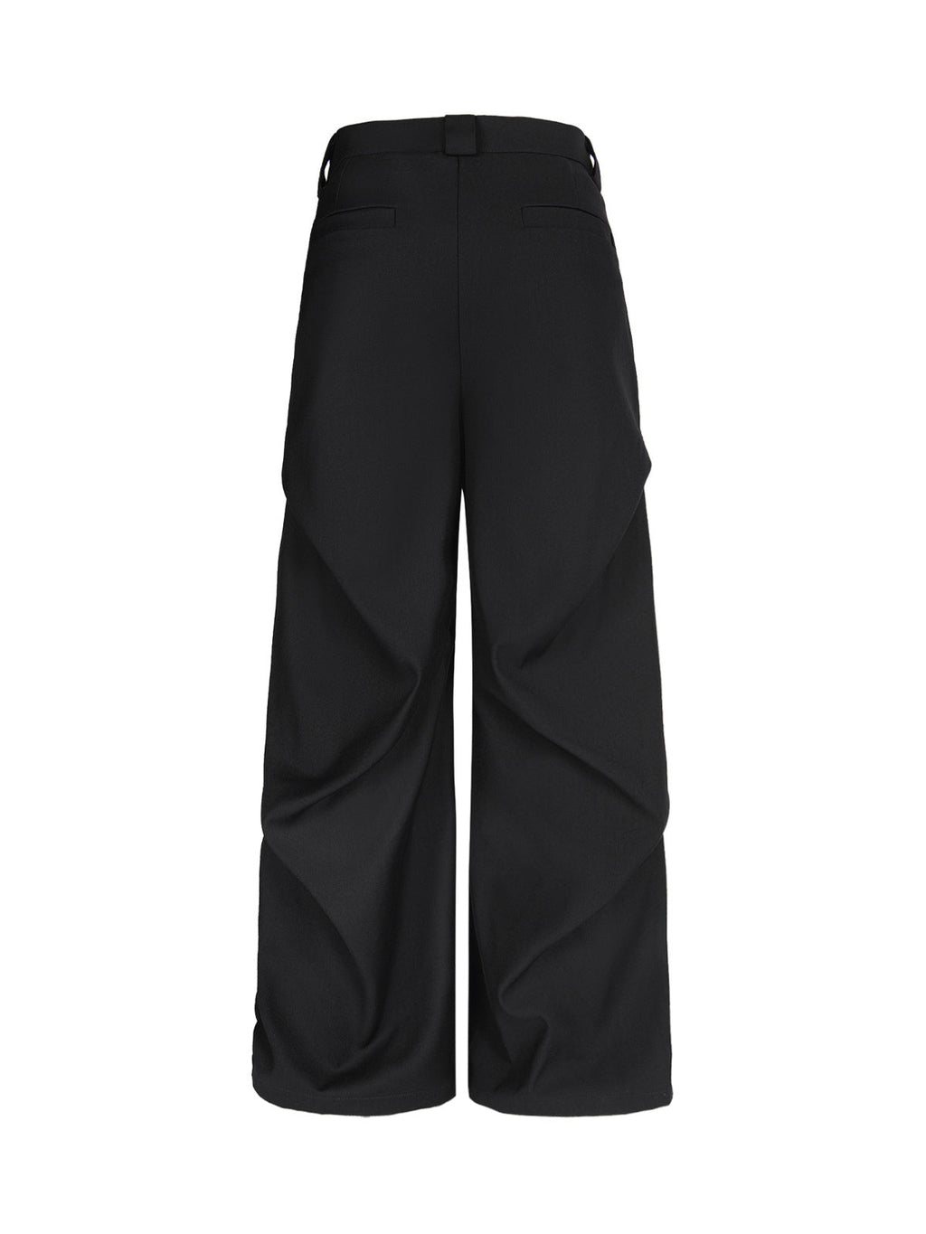 Men’s Wide-Leg Trousers, High Waist Cotton Blend Pants with Pleated Front and Pockets – All-Season Wear