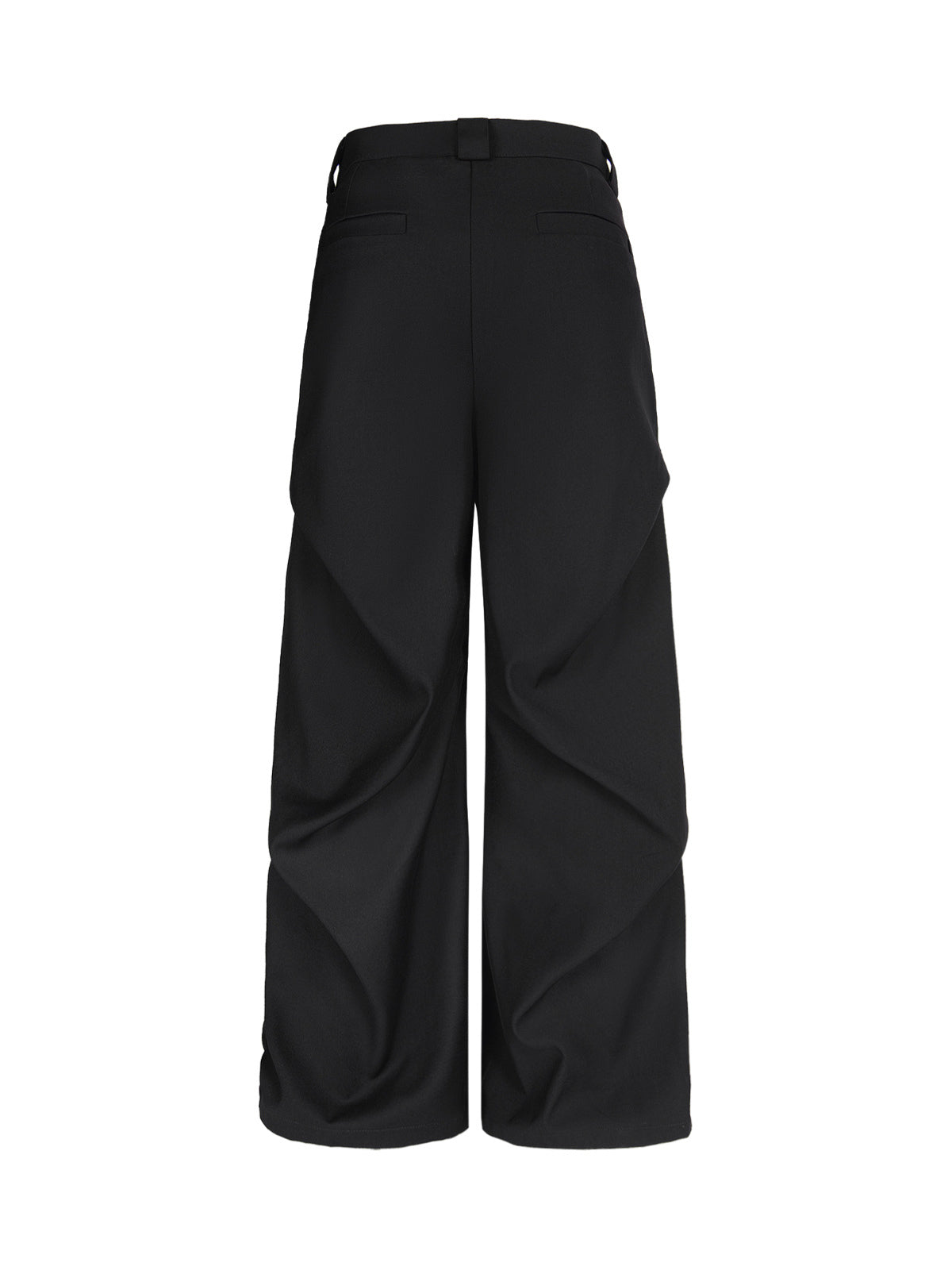 Men’s Wide-Leg Trousers, High Waist Cotton Blend Pants with Pleated Front and Pockets – All-Season Wear