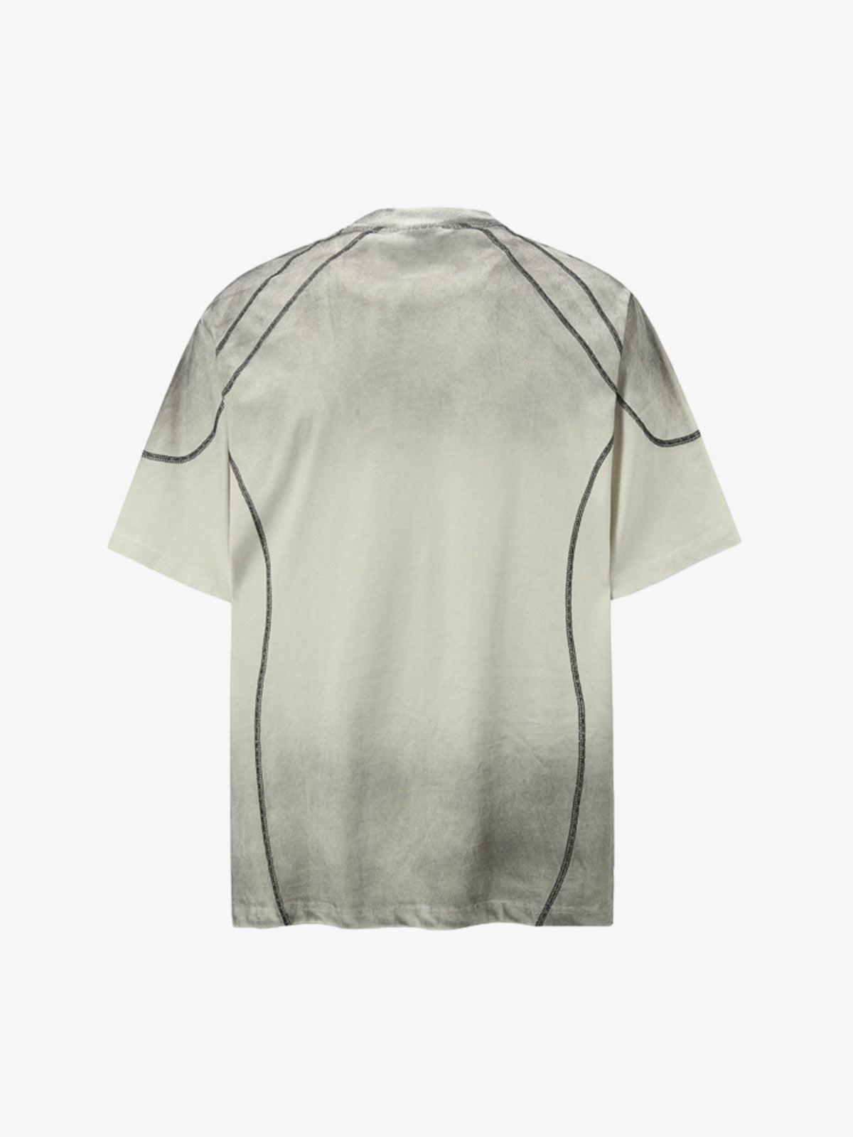 PrimeMasc Distressed Graphic Tee with Bold Number Print – Casual Sporty Cotton T-Shirt for Spring and Summer