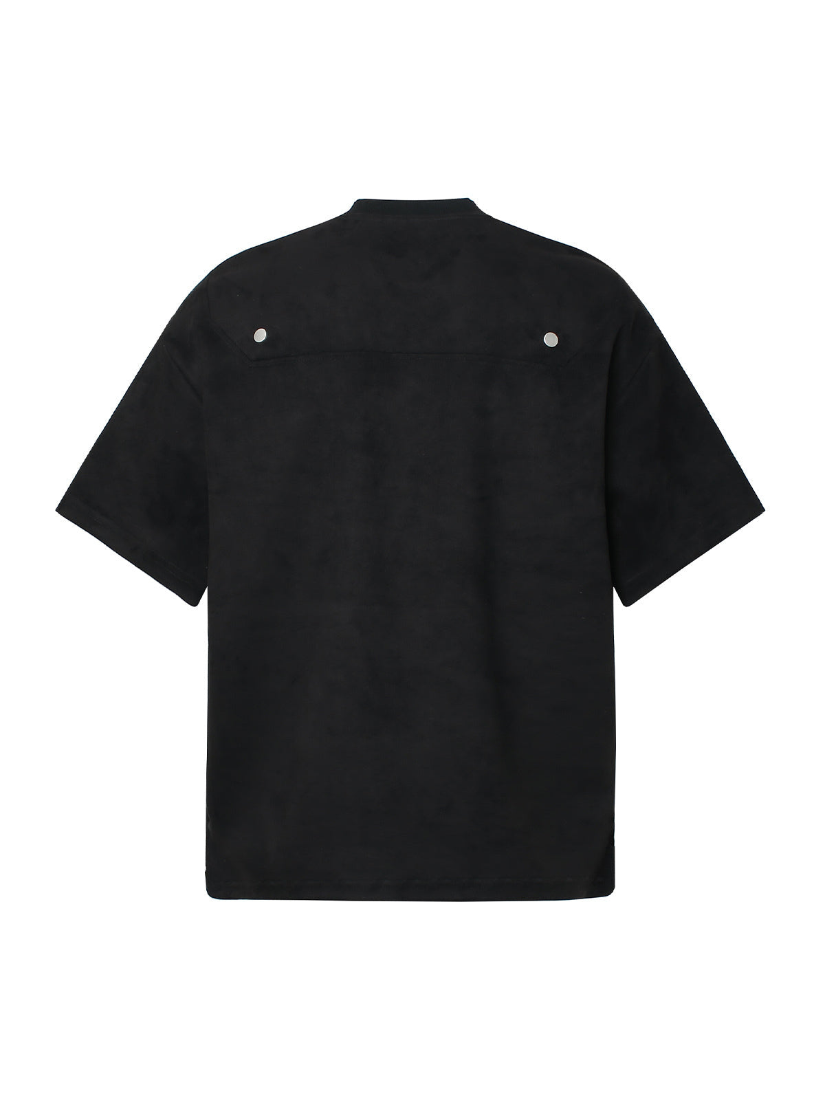 PrimeMasc Black Embroidered Logo Short-Sleeve Shirt – Casual Cotton Button-Down for Men and Women