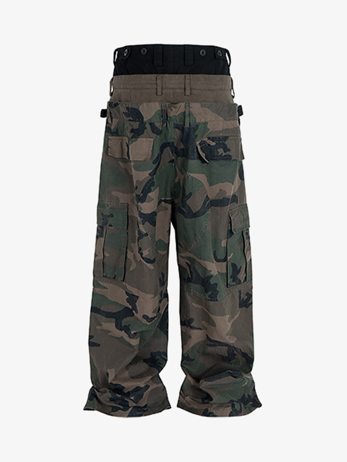 Men’s Camouflage Cargo Pants with Adjustable Waist and Multi-Pocket Design – Outdoor and Casual Wear