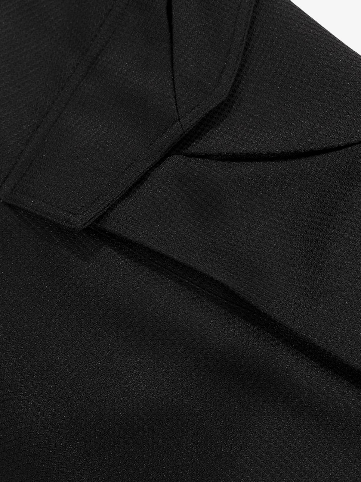 PrimeMasc High-Waisted Black Trousers with Crystal Embellishments – Sleek Casual and Office Wear for Fall and Winter