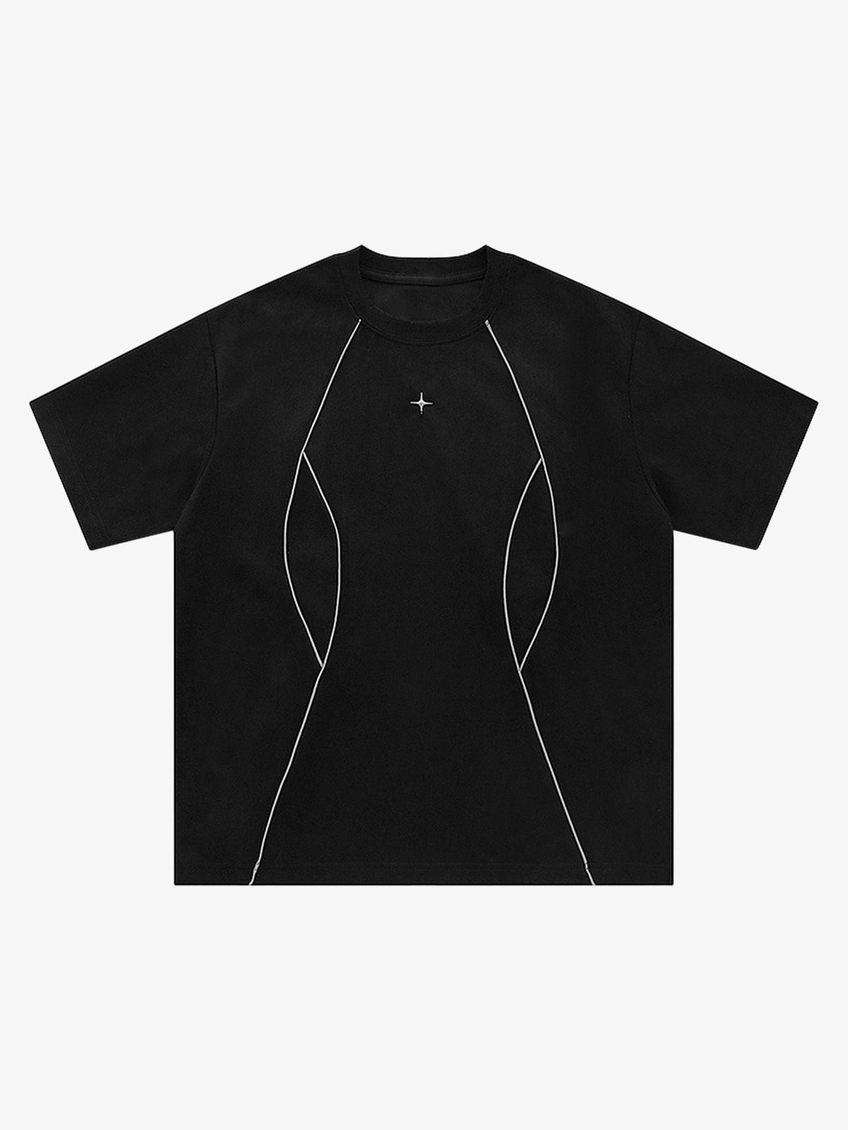 PrimeMasc Oversized T-Shirt with Unique Stitching Design – Casual Streetwear Tee for Men