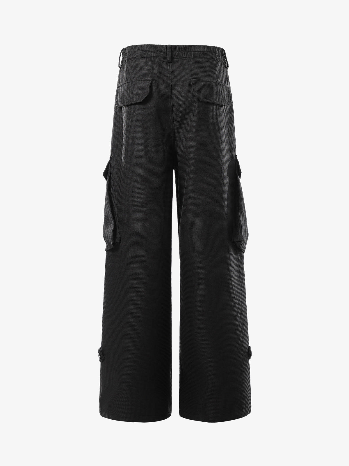 PrimeMasc High-Waisted Black Trousers with Crystal Embellishments – Sleek Casual and Office Wear for Fall and Winter