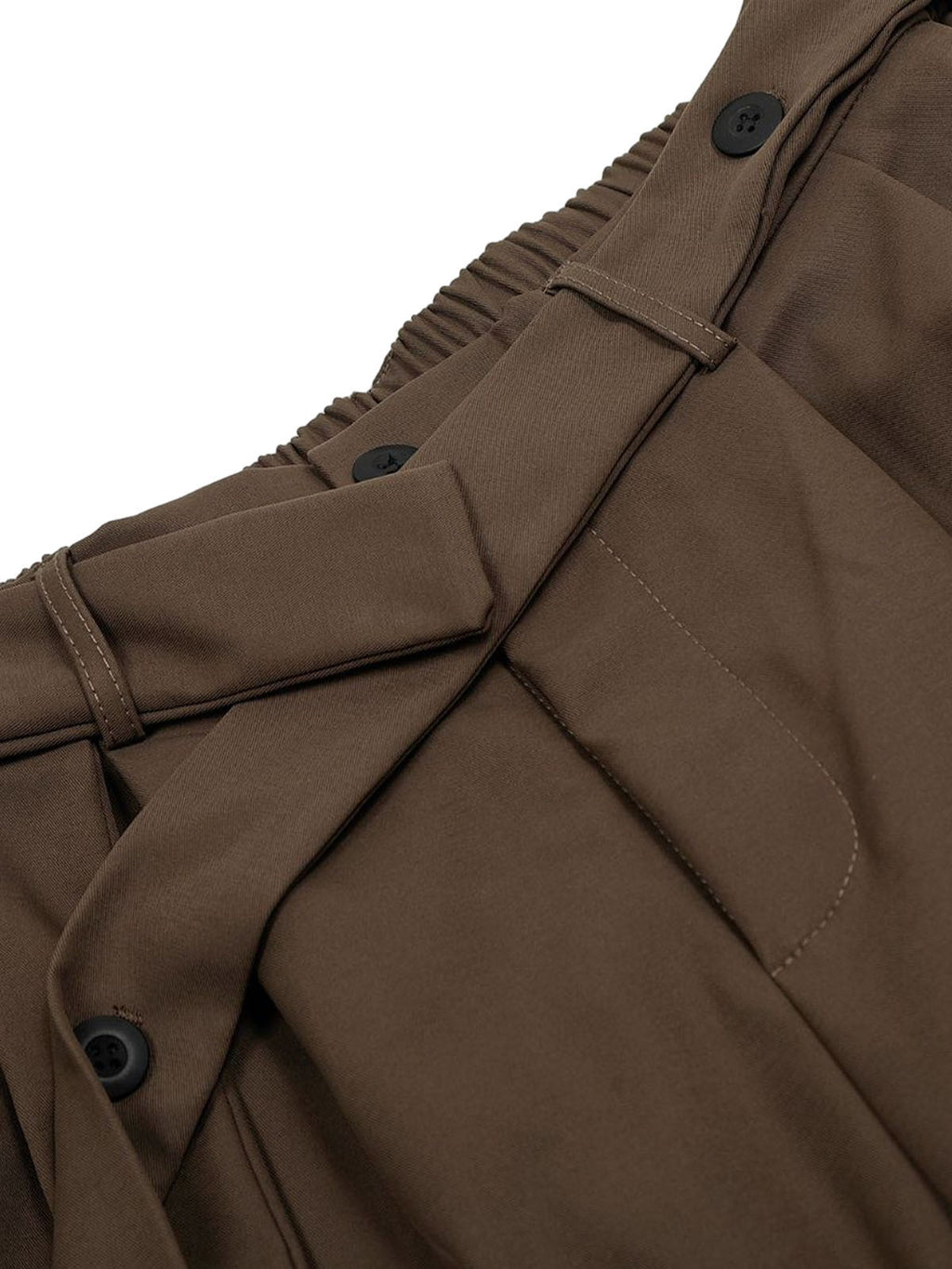 Men’s Wide-Leg Trousers with Wrap Belt and Button Closure – Casual and Office Wear for Spring and Autumn