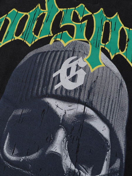 PrimeMasc Graphic Skull T-Shirt for Men – Casual Cotton Streetwear Tee for Spring and Summer