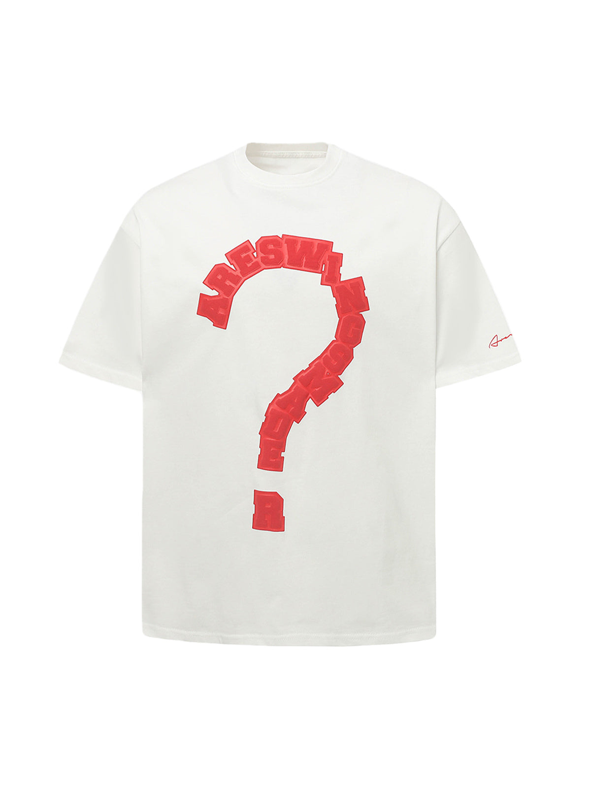 PrimeMasc Question Mark Graphic T-Shirt for Men – Casual Streetwear Cotton Tee for Spring and Summer