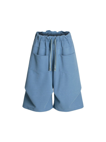 PrimeMasc Men’s Casual Cropped Pants with Drawstring Waist and Side Pockets – Lightweight Spring Summer Wear