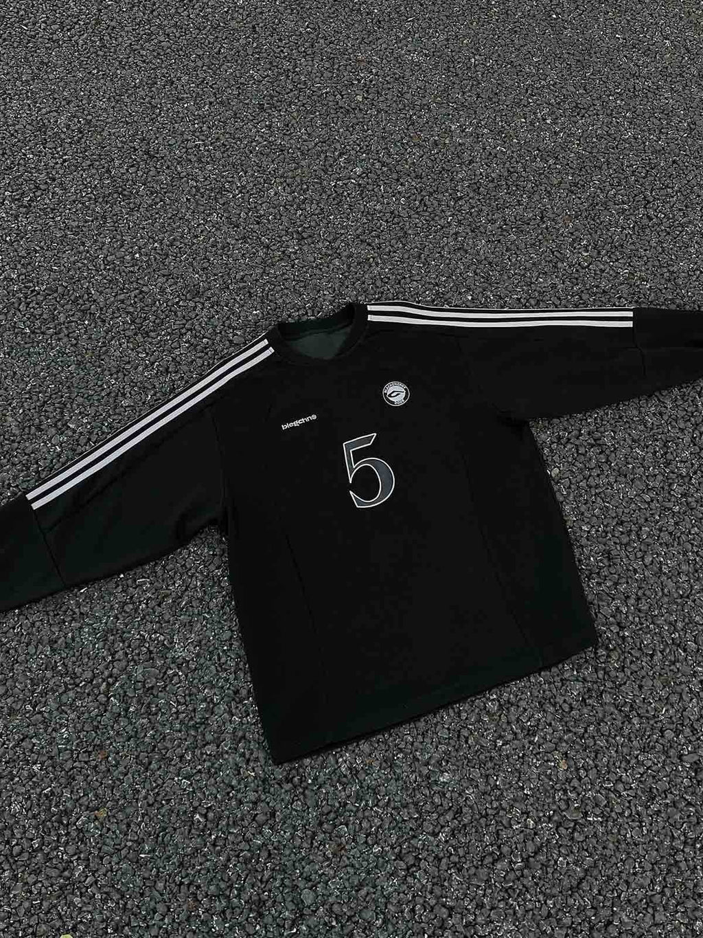 PrimeMasc Vintage Heavyweight Sports Bar Long Sleeve T-Shirt – Casual Cotton Blend Tee with Striped Trim