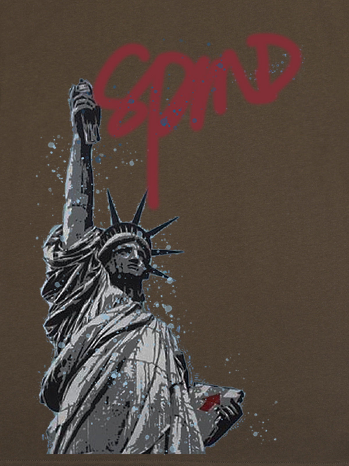 PrimeMasc Statue of Liberty Graphic T-Shirt for Men – Casual Streetwear Tee for Spring and Summer
