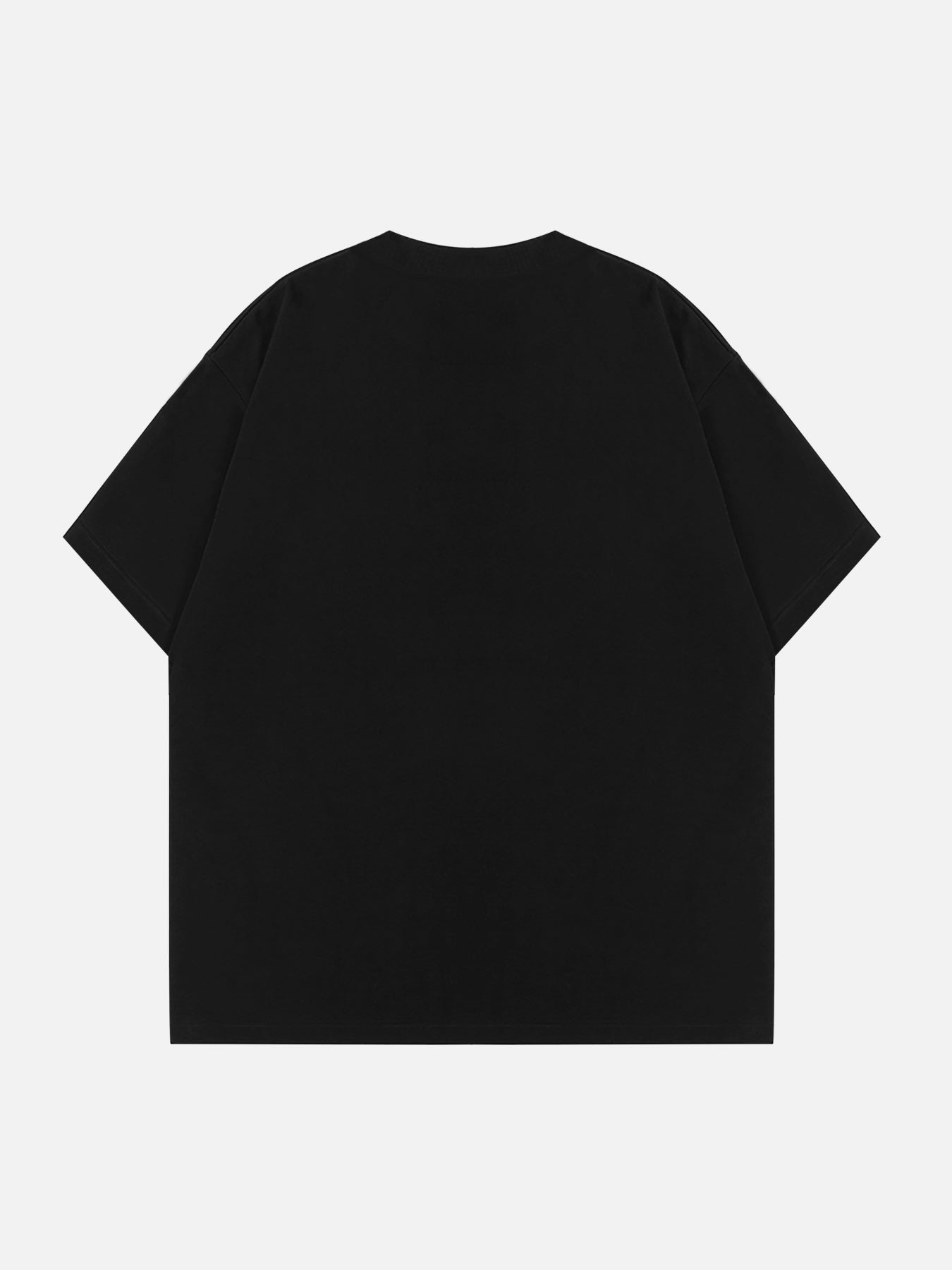 PrimeMasc Black T-Shirt with Flame Graphic Print – Casual Cotton Short Sleeve Tee for Men and Women