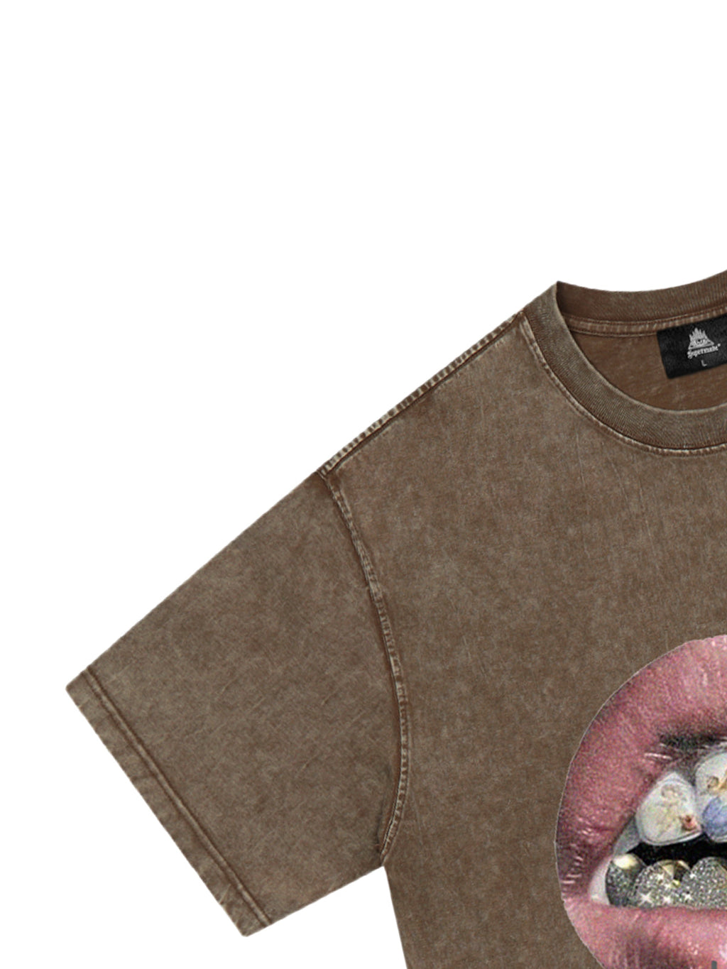 PrimeMasc Artistic Lips Graphic T-Shirt – Fashionable Cotton Short-Sleeve Tee for Everyday Wear