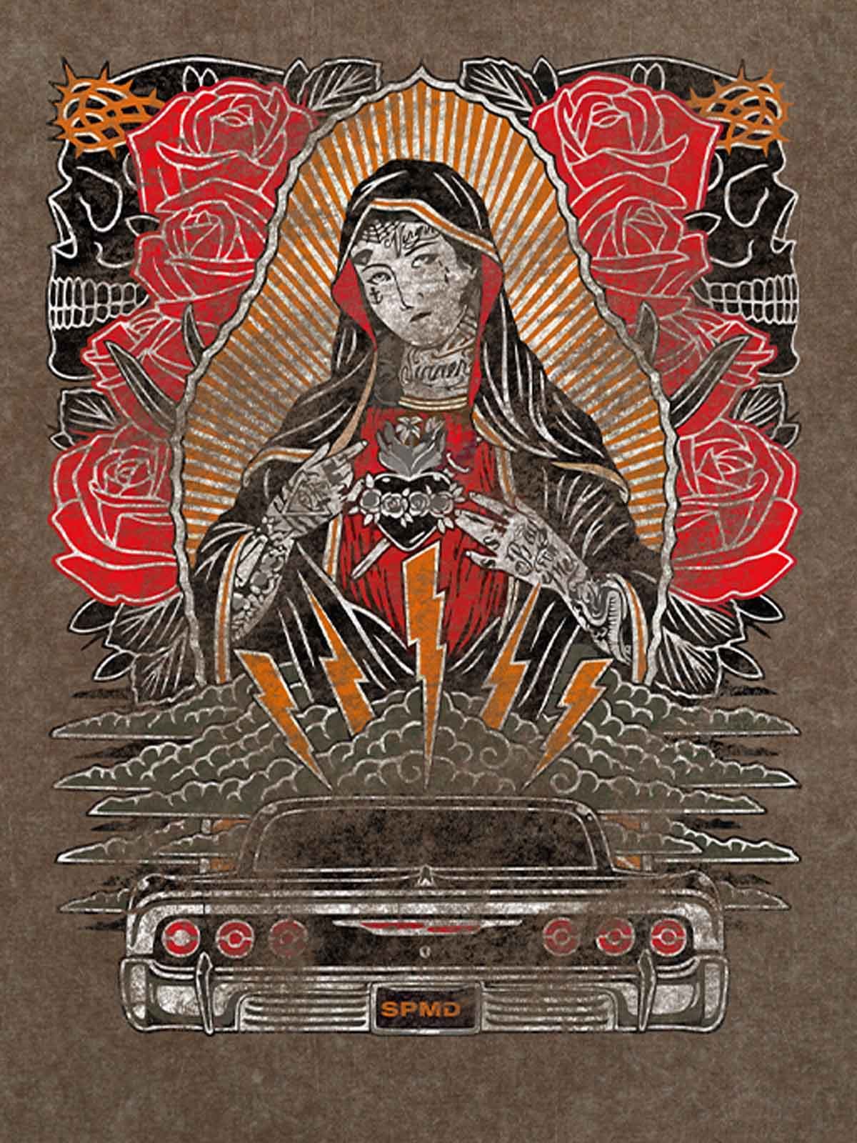 PrimeMasc Vintage-Inspired Graphic T-Shirt with Car Illustration – Casual Cotton Streetwear Tee for Spring and Summer