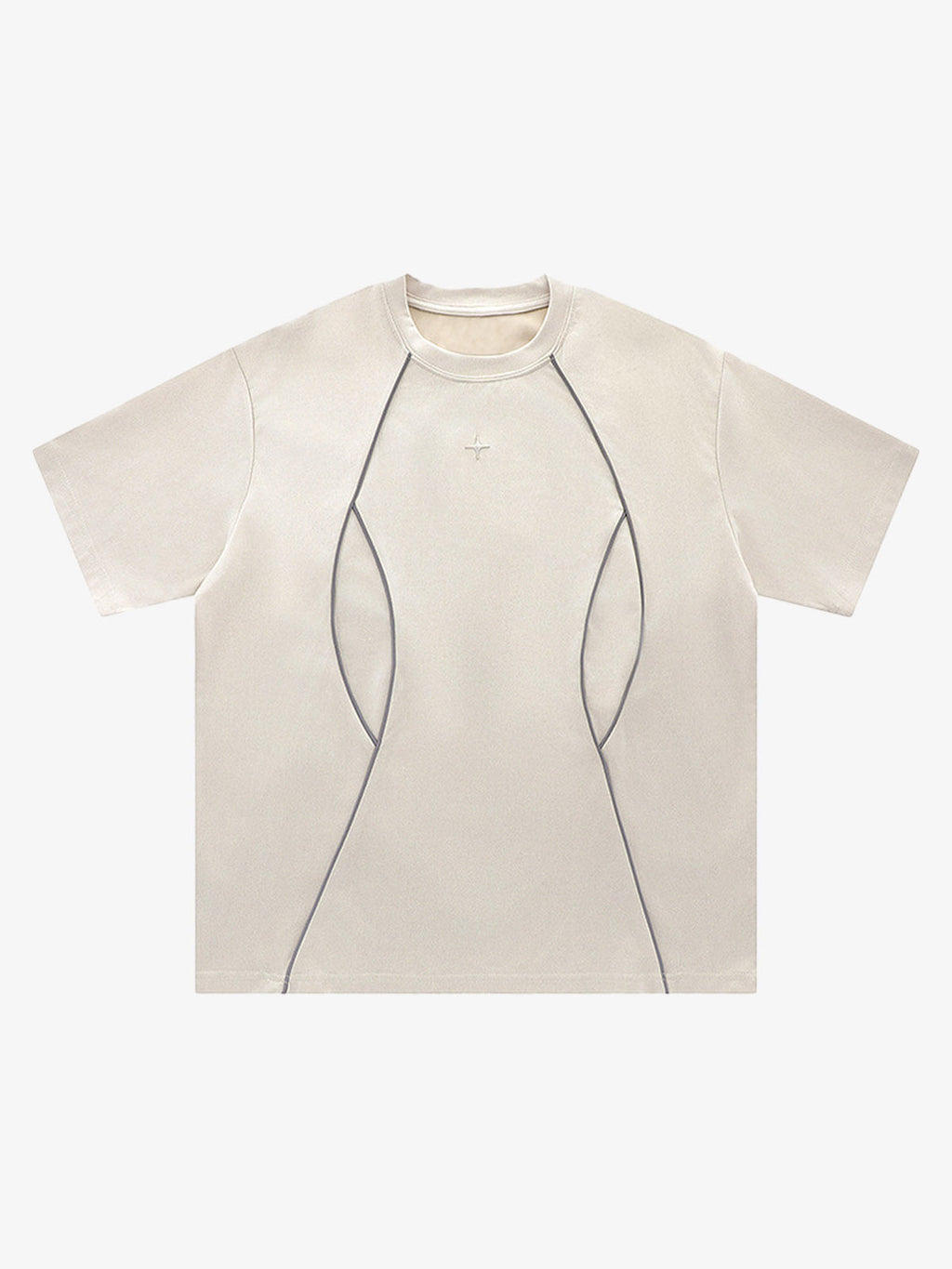PrimeMasc Oversized T-Shirt with Unique Stitching Design – Casual Streetwear Tee for Men