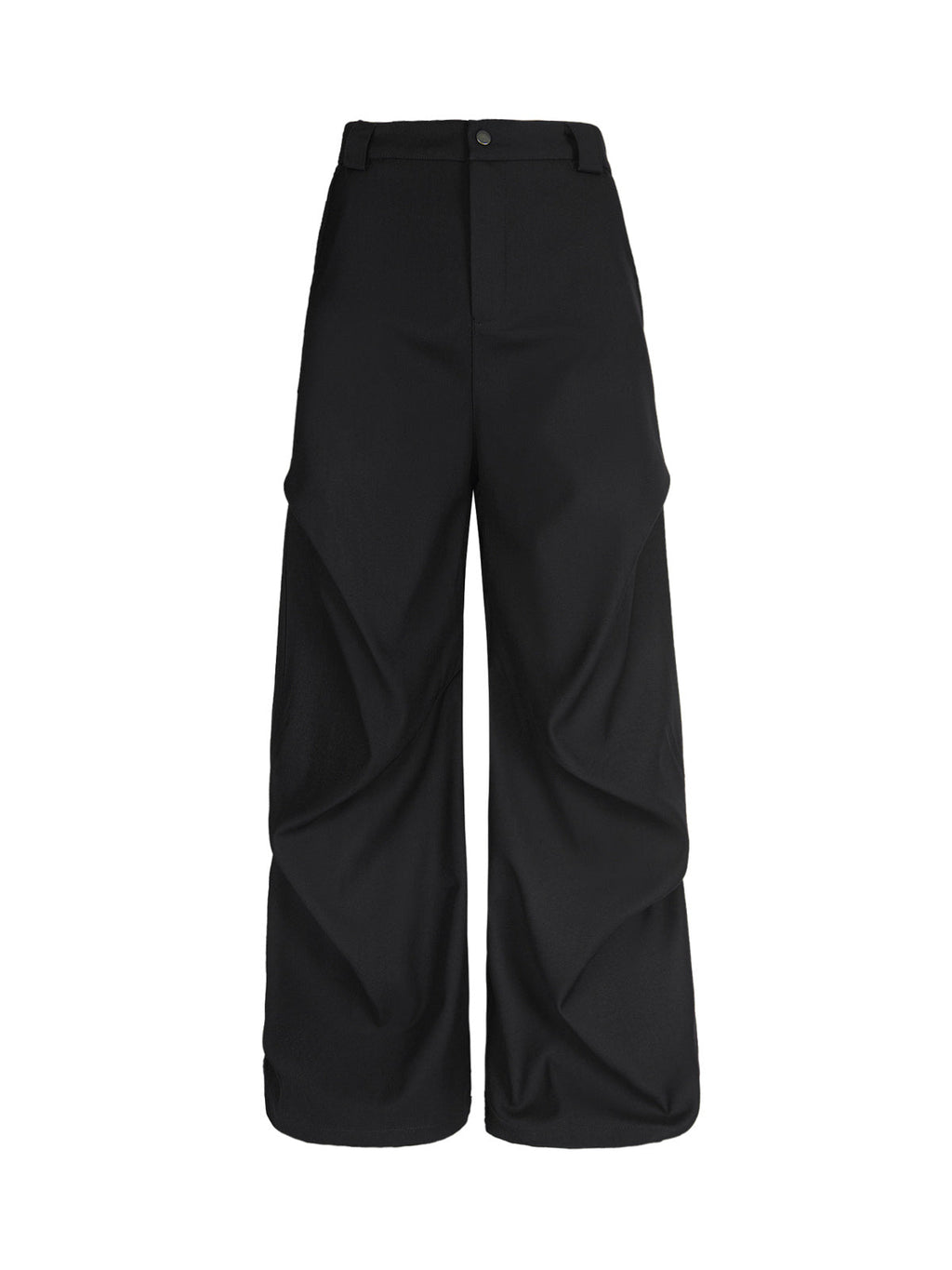 Men’s Wide-Leg Trousers, High Waist Cotton Blend Pants with Pleated Front and Pockets – All-Season Wear