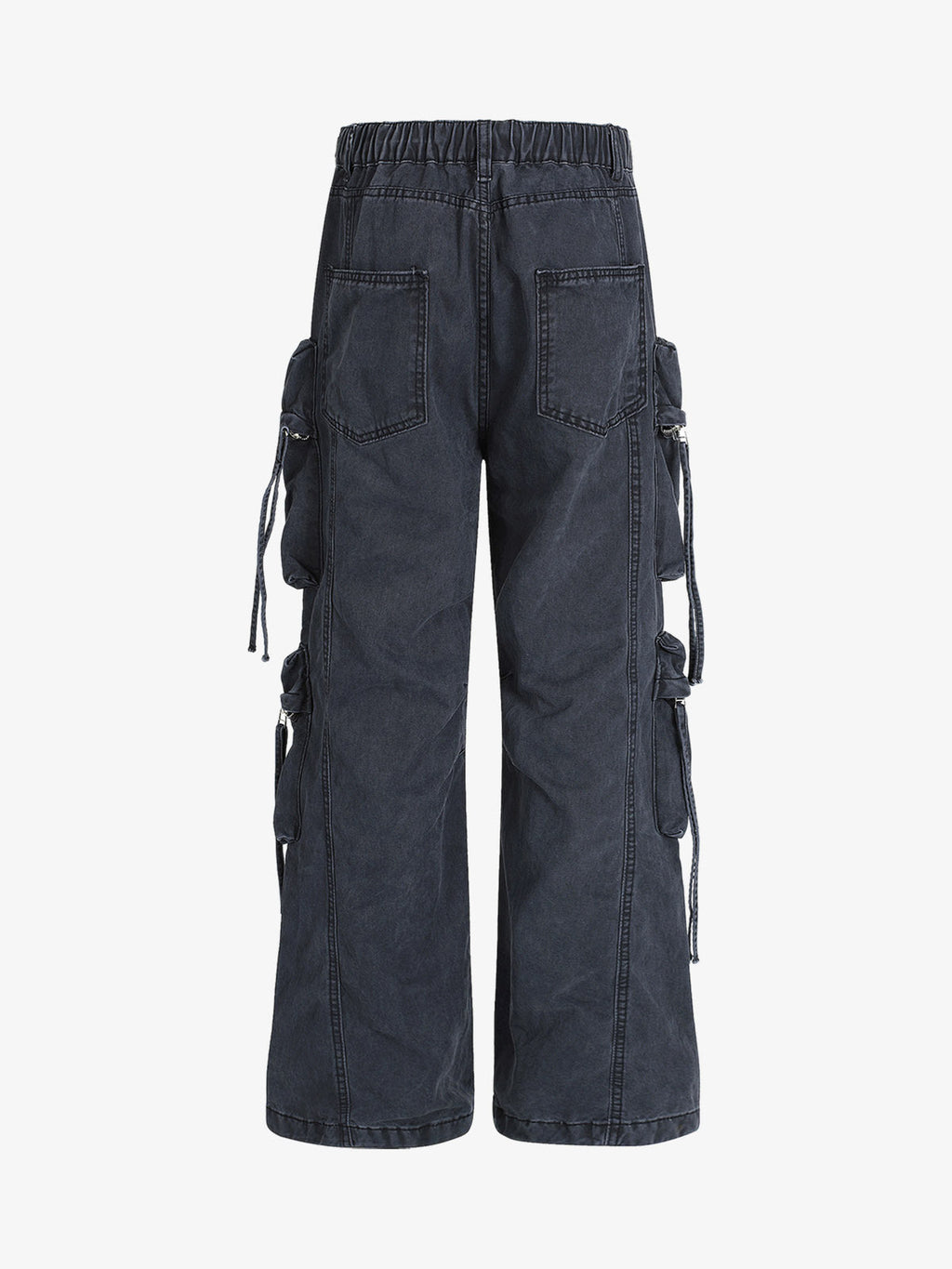 Men’s Cargo Pants with Multi-Pocket Design and Adjustable Side Ties – Casual and Outdoor Wear for Spring, Summer, Fall