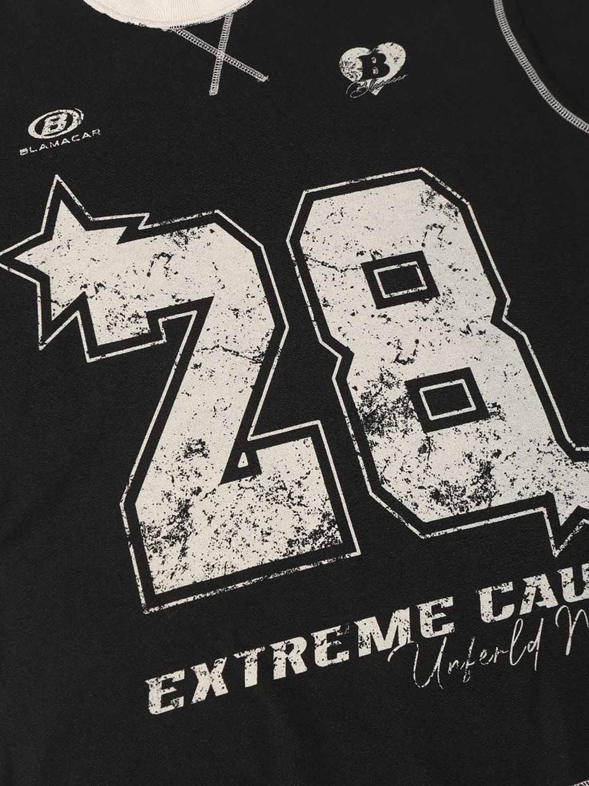 PrimeMasc Distressed Graphic T-Shirt for Men – Casual and Sporty Streetwear Tee for Spring and Summer