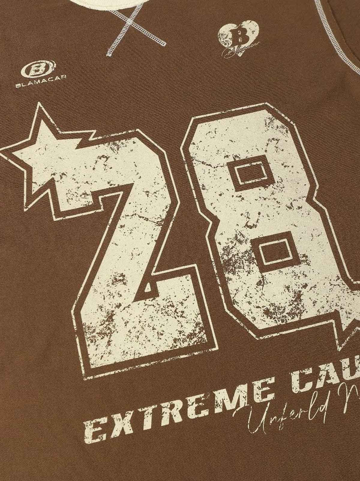 PrimeMasc Distressed Graphic T-Shirt for Men – Casual and Sporty Streetwear Tee for Spring and Summer