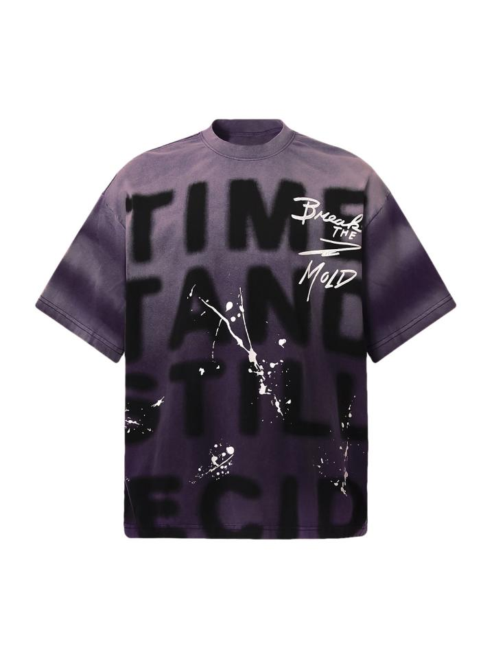 PrimeMasc Tie-Dye Graphic T-Shirt – Casual Cotton Blend Short Sleeve Tee for Men and Women