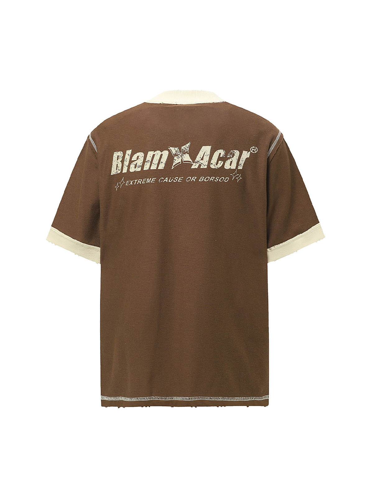 PrimeMasc Distressed Graphic T-Shirt for Men – Casual and Sporty Streetwear Tee for Spring and Summer