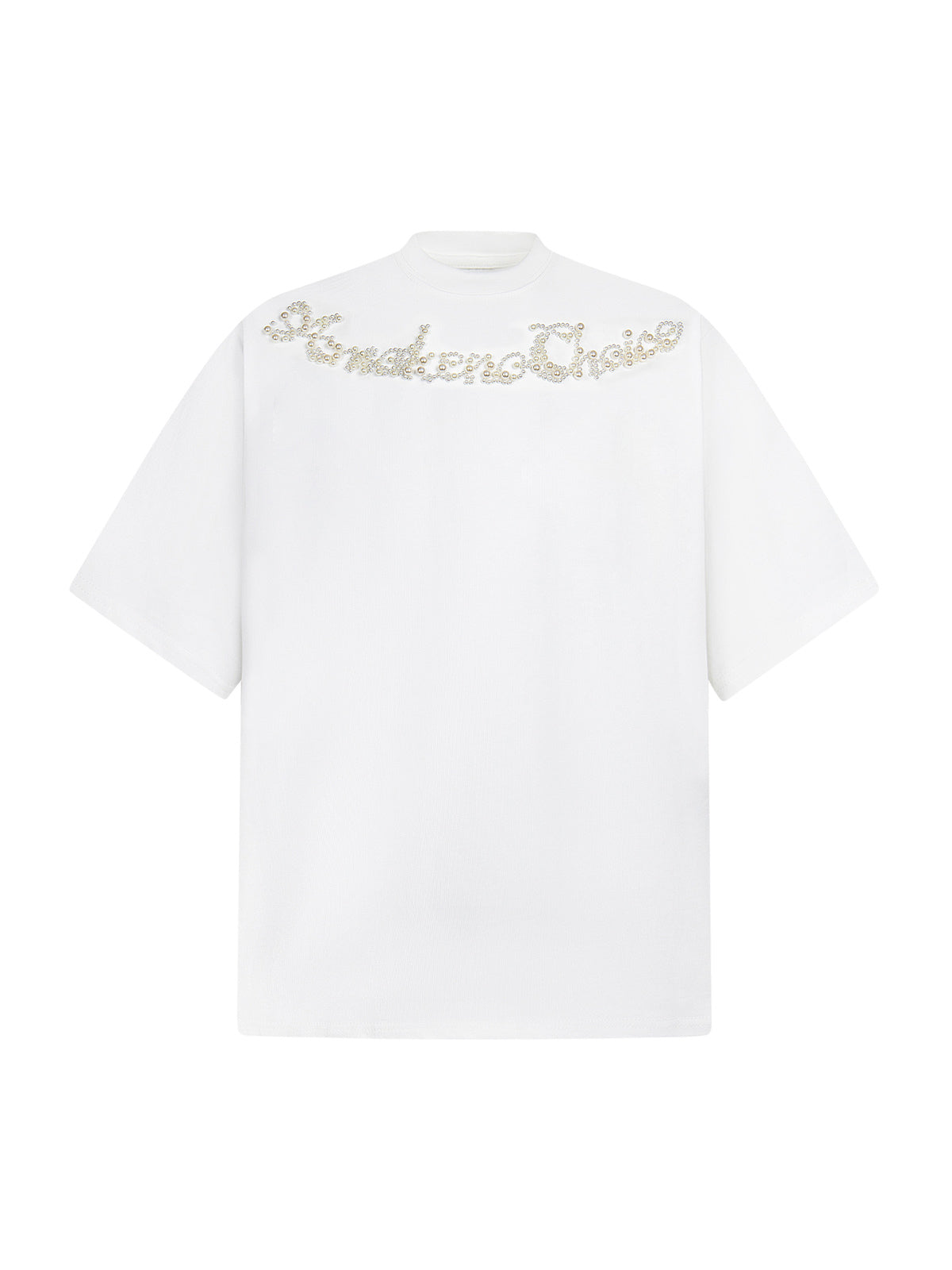PrimeMasc "Endless Choice" Rhinestone Embellished Black T-Shirt for Women – Fashionable Cotton Short Sleeve Top