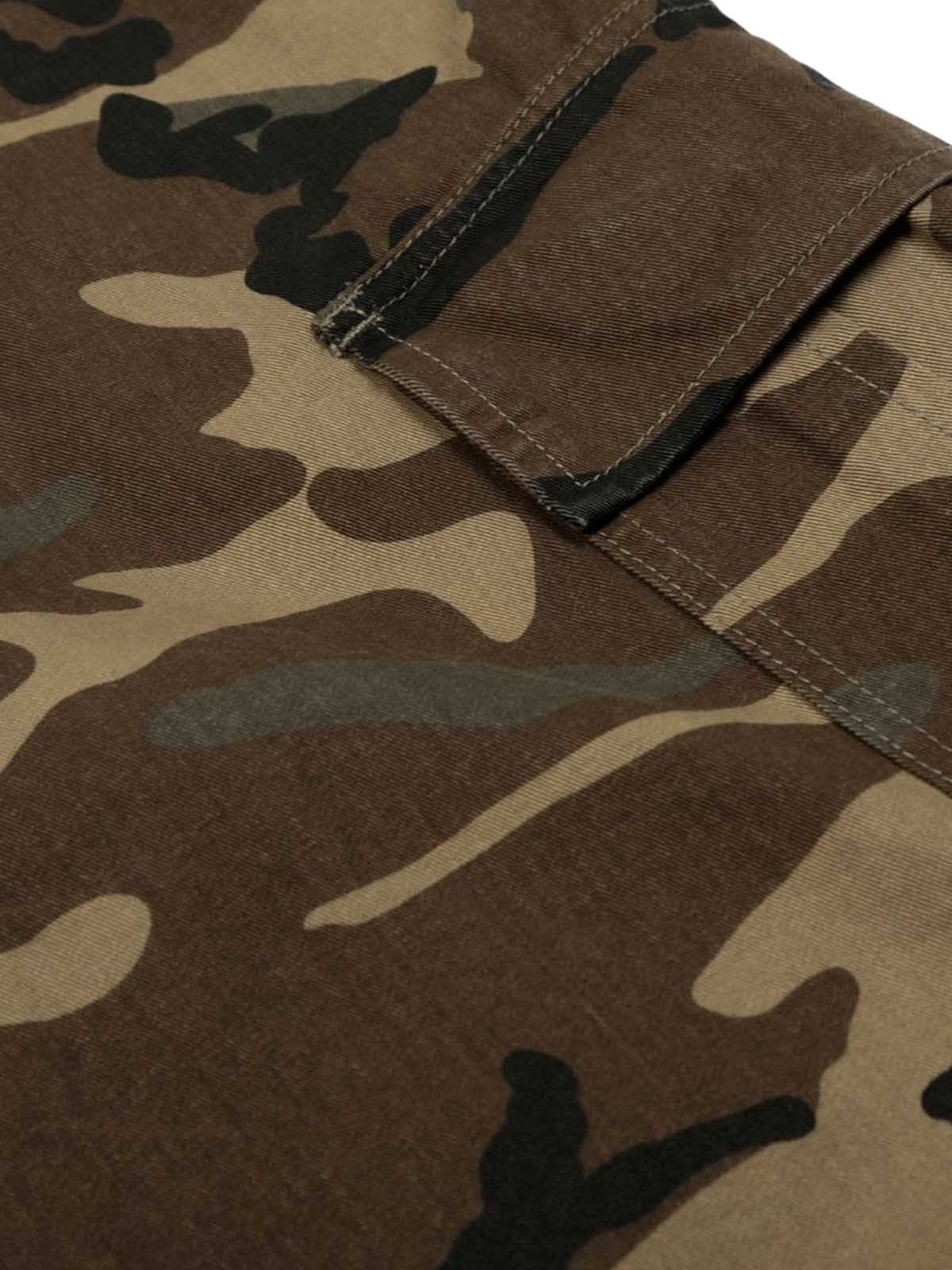 Unisex Camouflage Cargo Culottes with Side Pockets – Casual Outdoor Pants for Spring and Summer